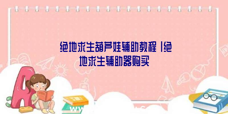 「绝地求生葫芦娃辅助教程」|绝地求生辅助器购买